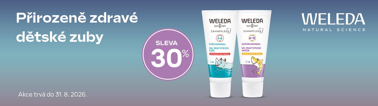 Weleda zubní pasta sleva 30%