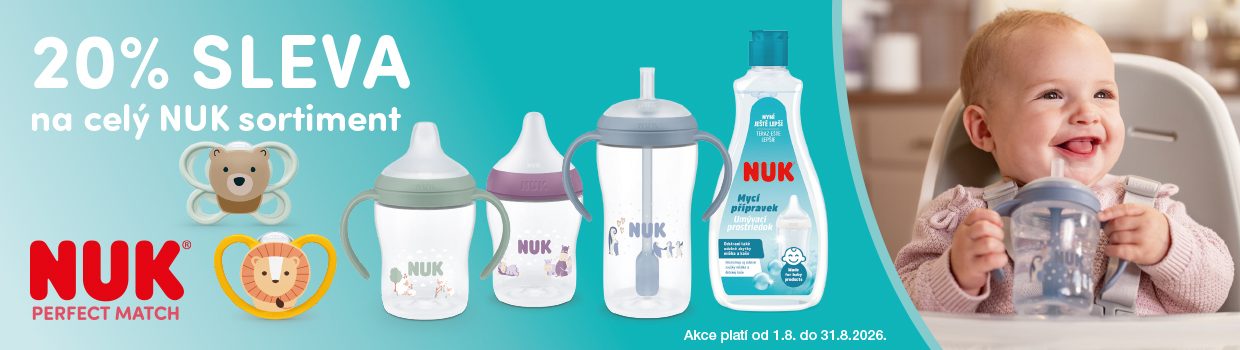 NUK sleva 20% srpen