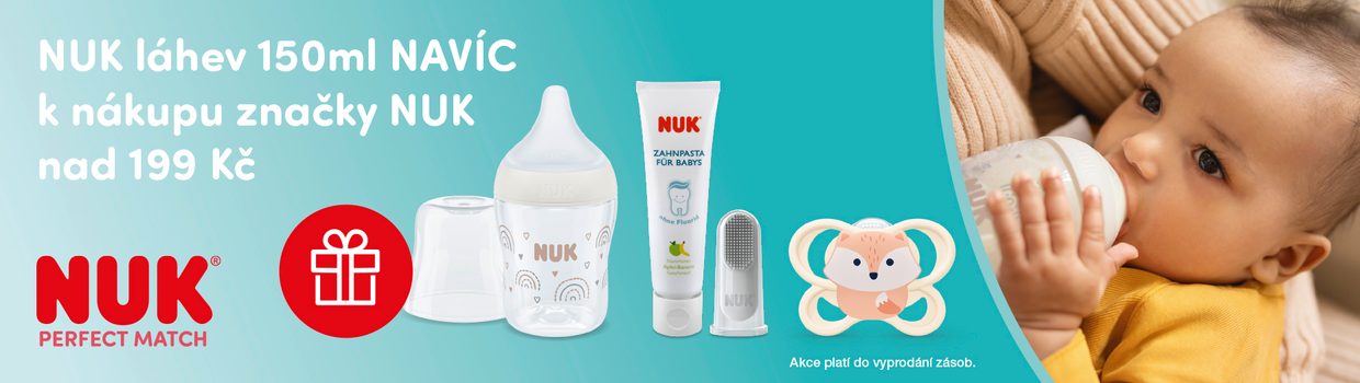NUK Perfect match láhev zdarma