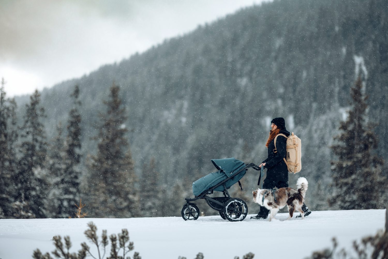 Set Thule Urban Glide 3 s korbou, autosedačkou Maple, základnou Alfi ISOFIX a adaptéry – kompletní cestovní systém od narození