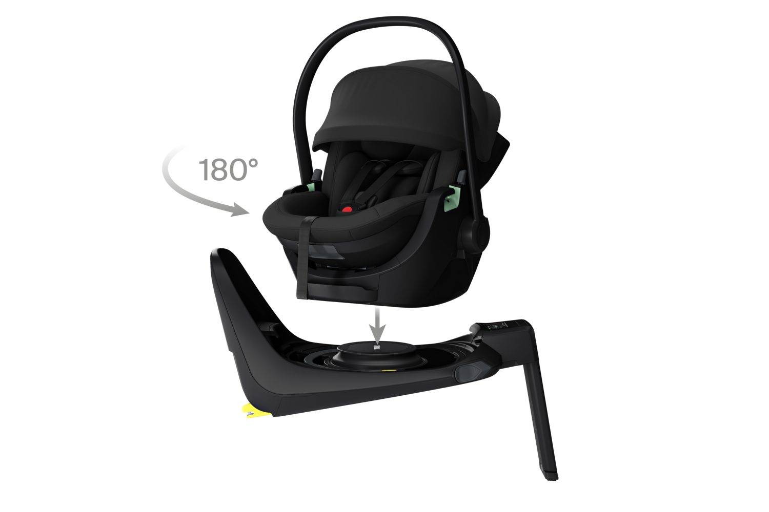 Thule Alfi – otáčení 180° s Maple pro snadnou manipulaci s dítětem