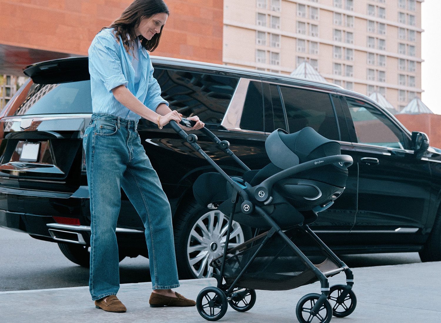 Cybex Melio Carbon s autosedačkou Cloud