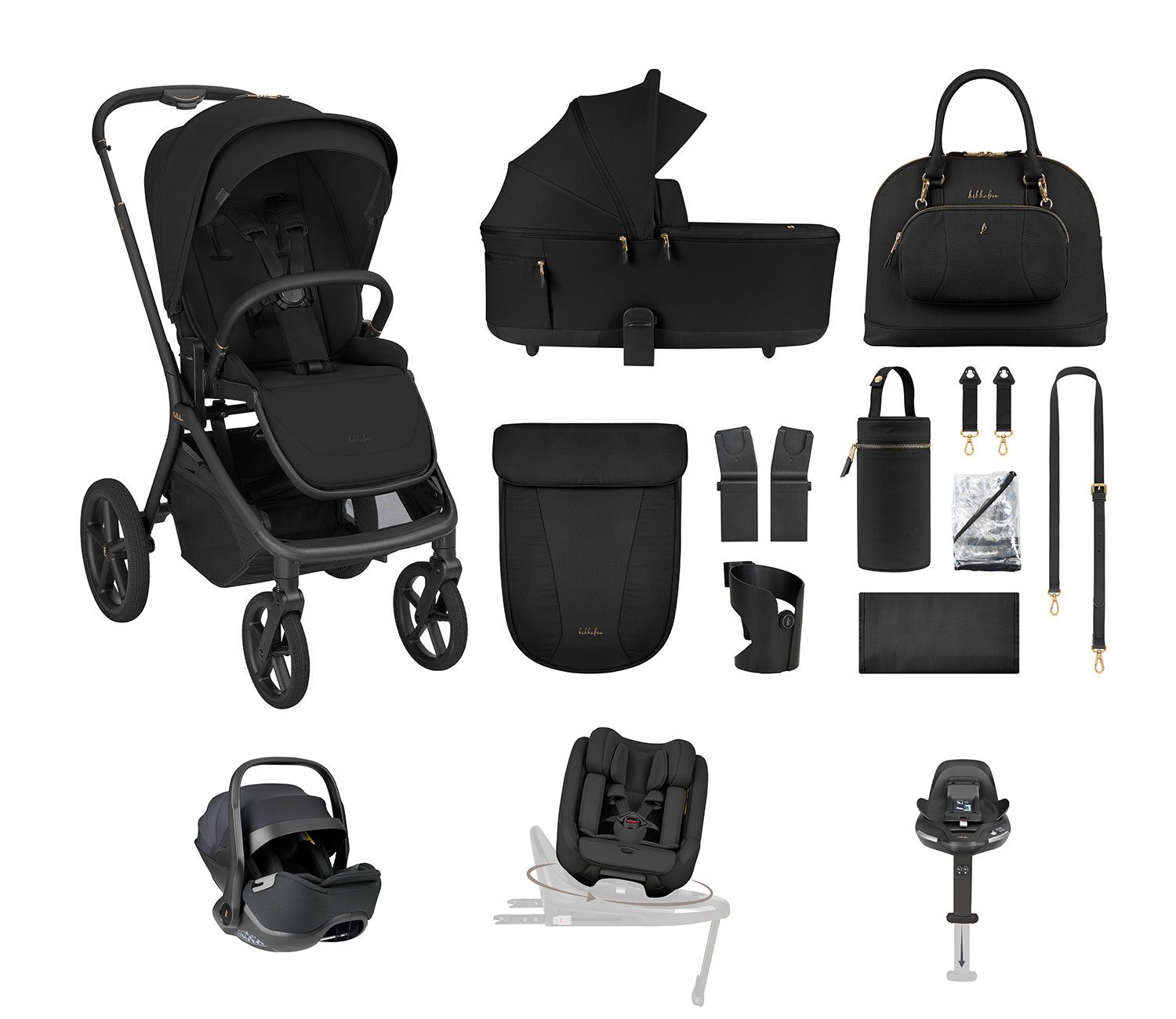 KikkaBoo Goya Platinum 2v1 + set autosedaček i-Class 360 i-SIZE