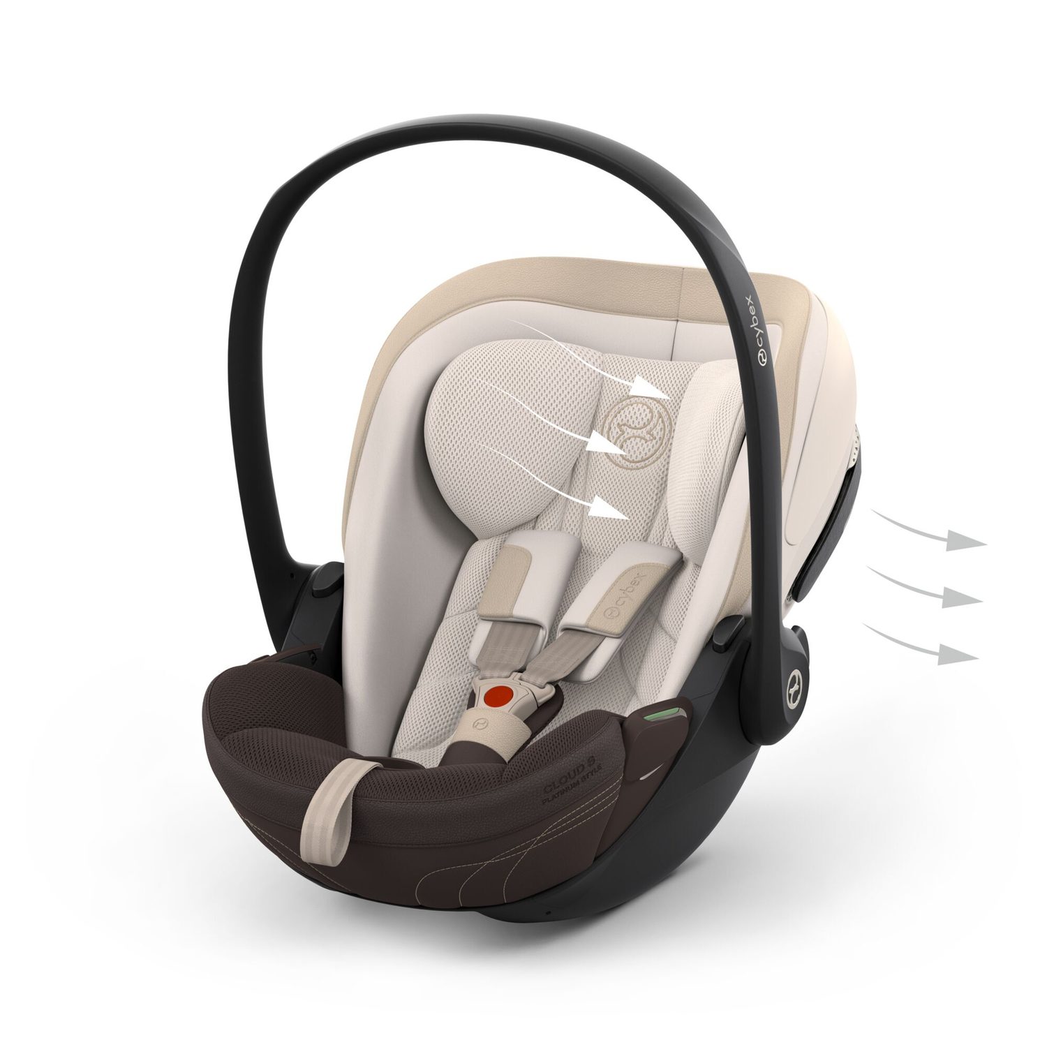 CYBEX Cloud S Style 3D mesh tkanina prodyšnost ventilace