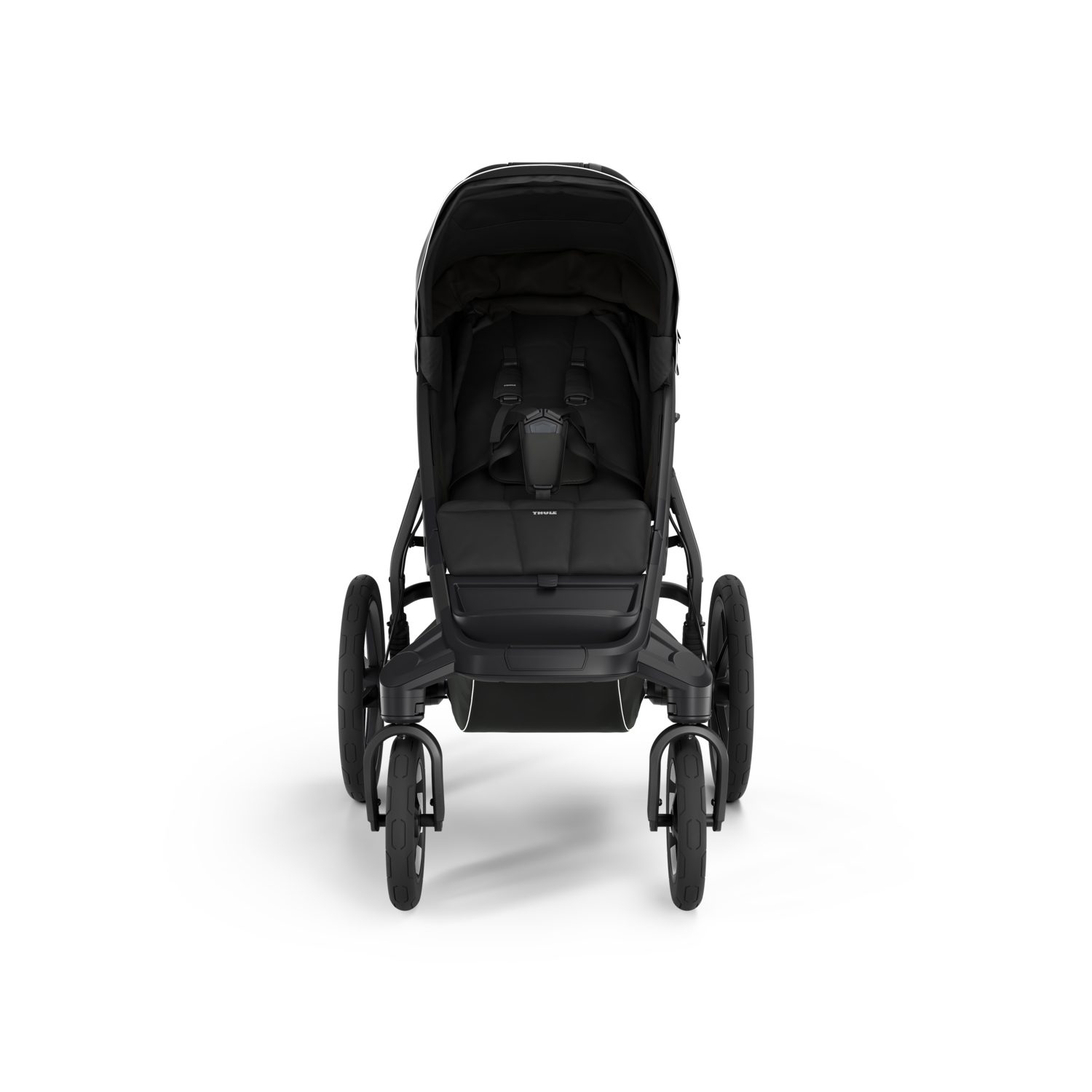 Thule Urban Glide 4-wheel – pětibodové polstrované popruhy s magnetickou přezkou
