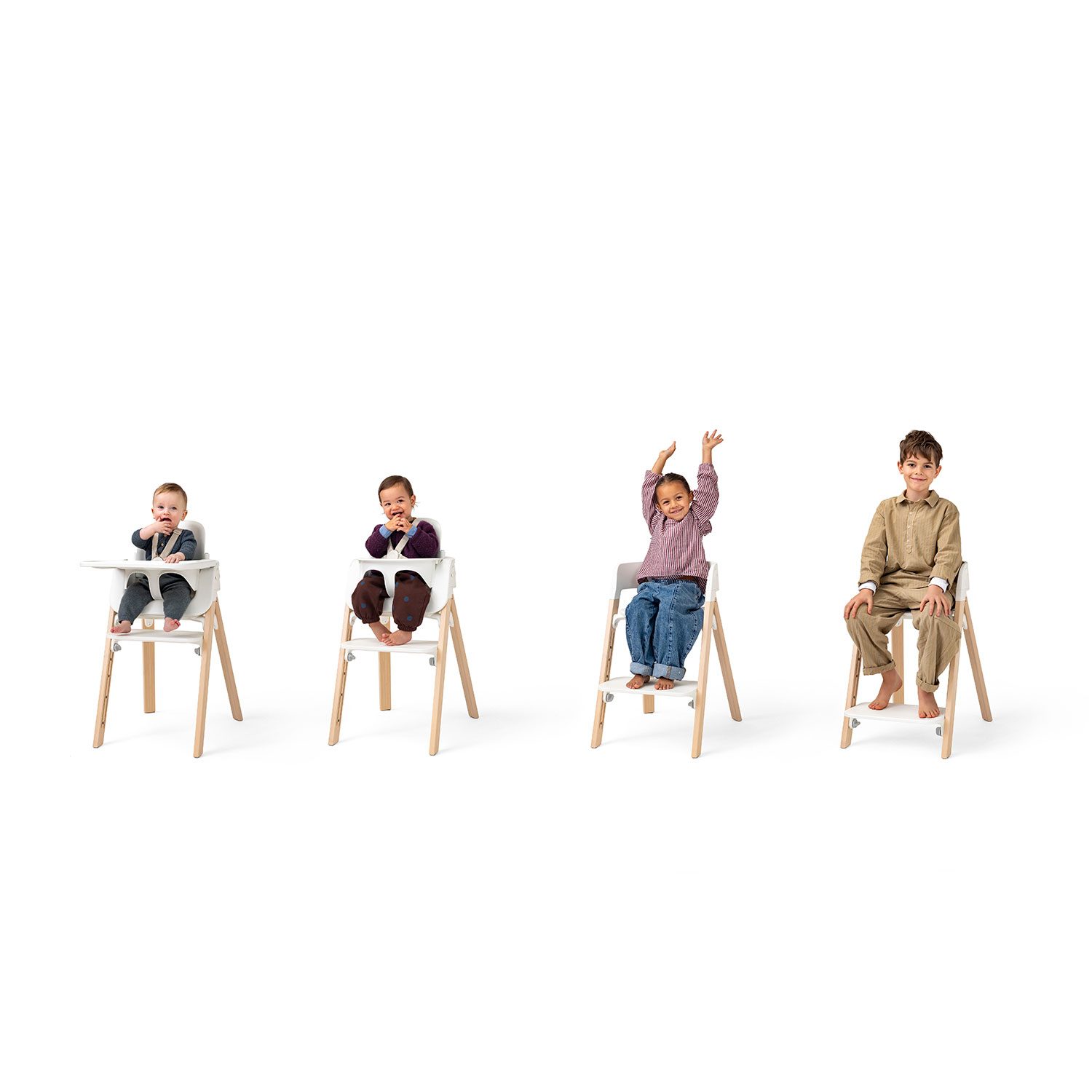 Stokke Steps rostoucí jídelní židlička pro děti od 6 měsíců do 10 let