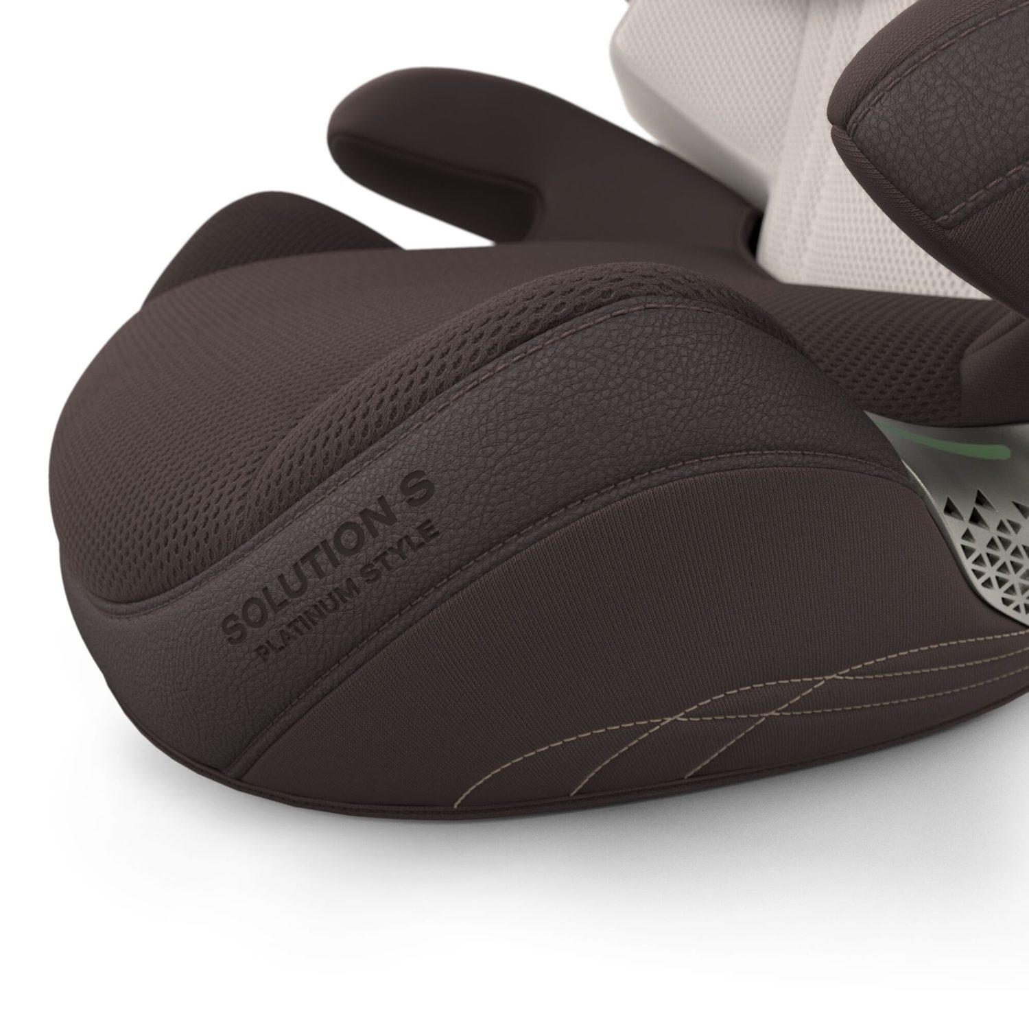 Dvoubarevné detaily s koženým vzhledem - luxusní design Cybex Solution S Style