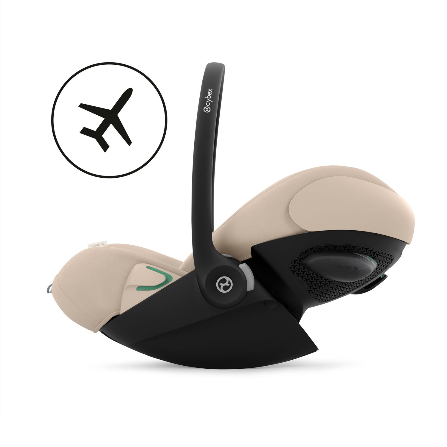 Větrání po celém obvodu Cybex Cloud G3 i-Size – prodyšný síťový materiál pro optimální komfort