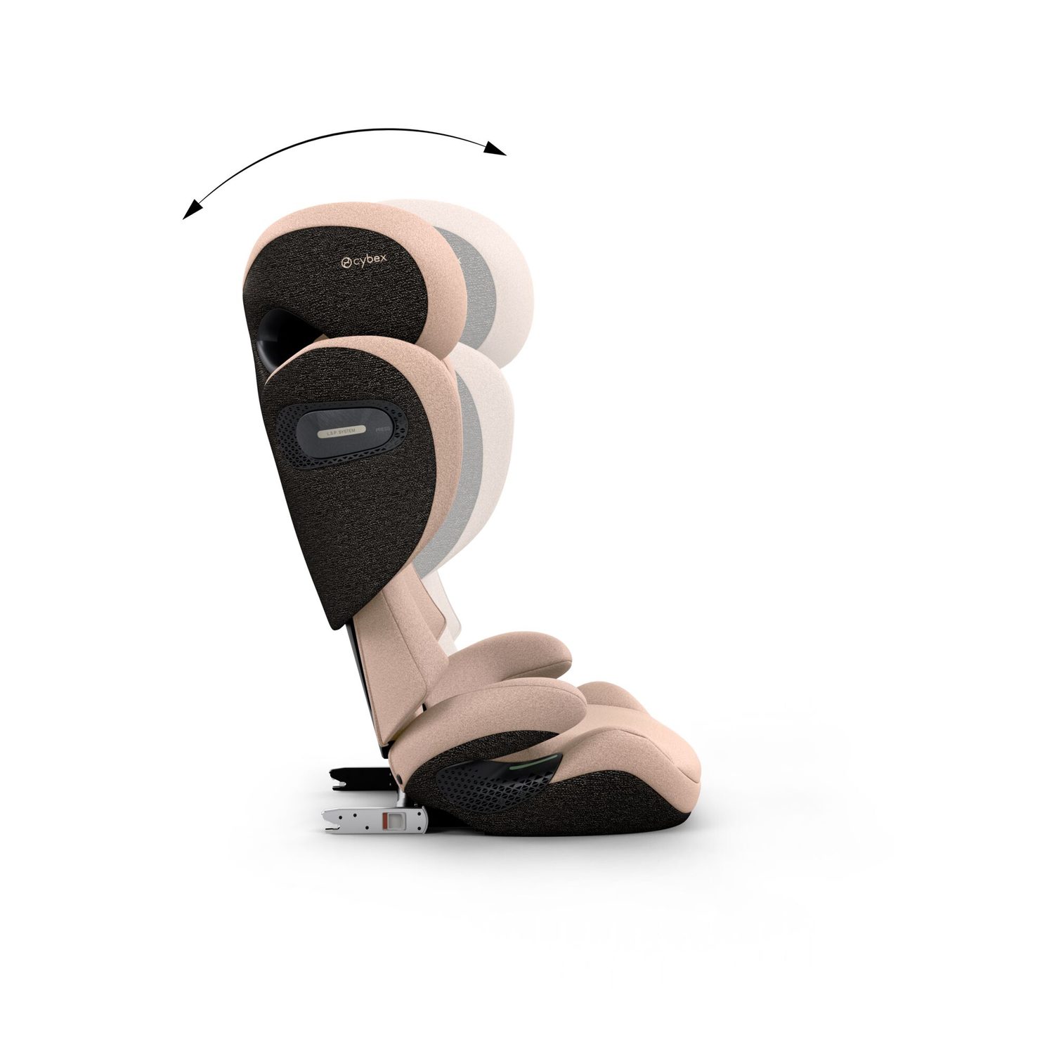 Funkce polohování opěradla Cybex Solution S Comfort pro klidný spánek dítěte na cestách