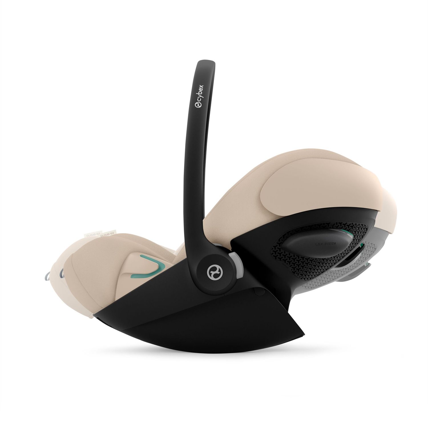 Ergonomická poloha vleže Cybex Cloud G3 i-Size pro zdravý vývoj páteře novorozence