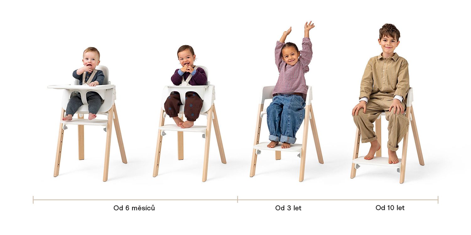 Stokke Steps rostoucí jídelní židlička