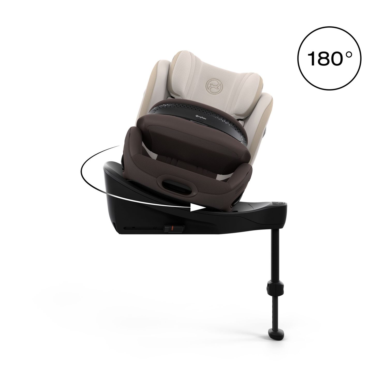 Cybex Anoris S Style - otáčení o 180° jednou rukou pro snadné usazování