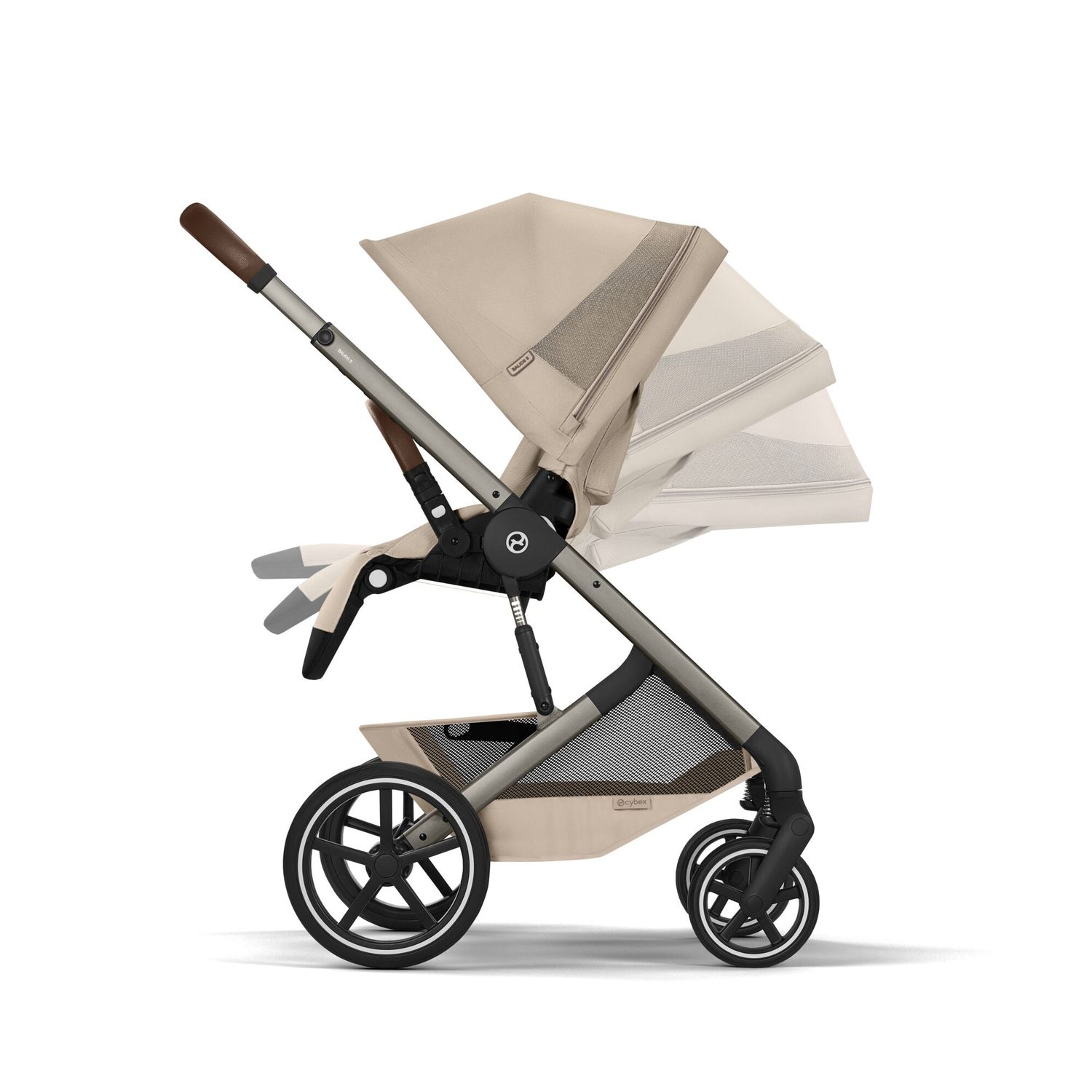 Cybex Balios S Lux - ergonomická poloha zcela vleže vhodná od narození