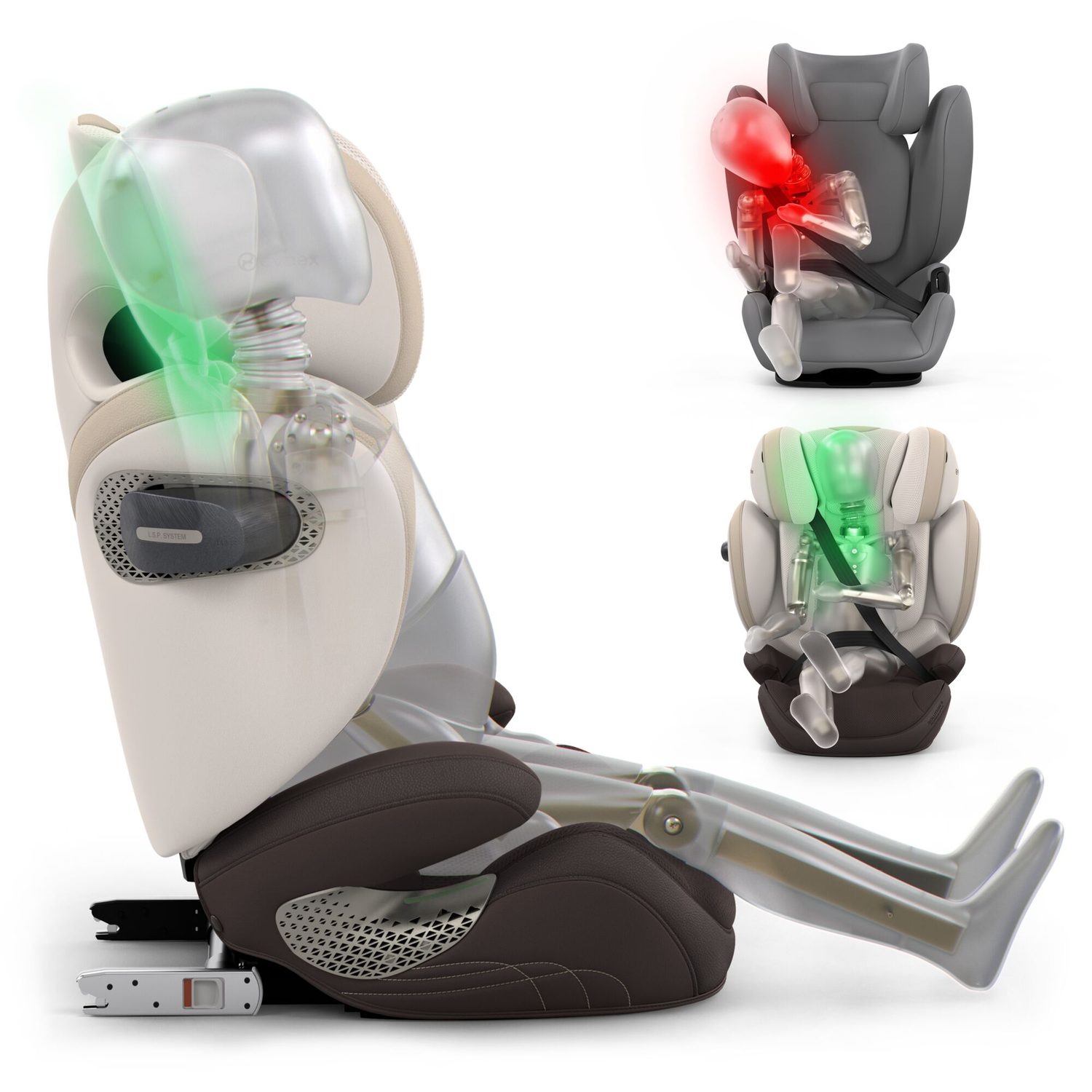 Sklopná opěrka hlavy Cybex Solution S Comfort - až 7× bezpečnější ochrana hlavy dítěte