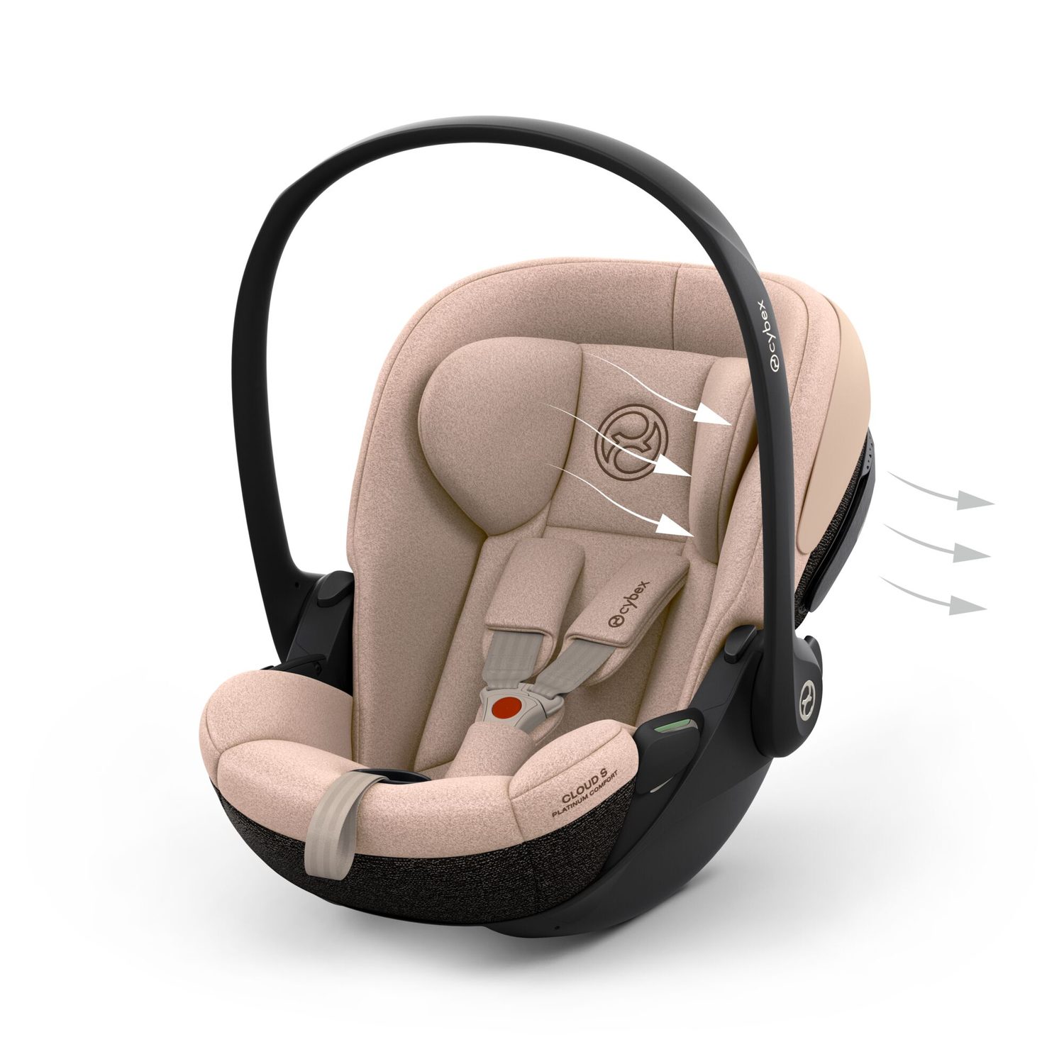 CYBEX Cloud S Style 3D mesh tkanina prodyšnost ventilace