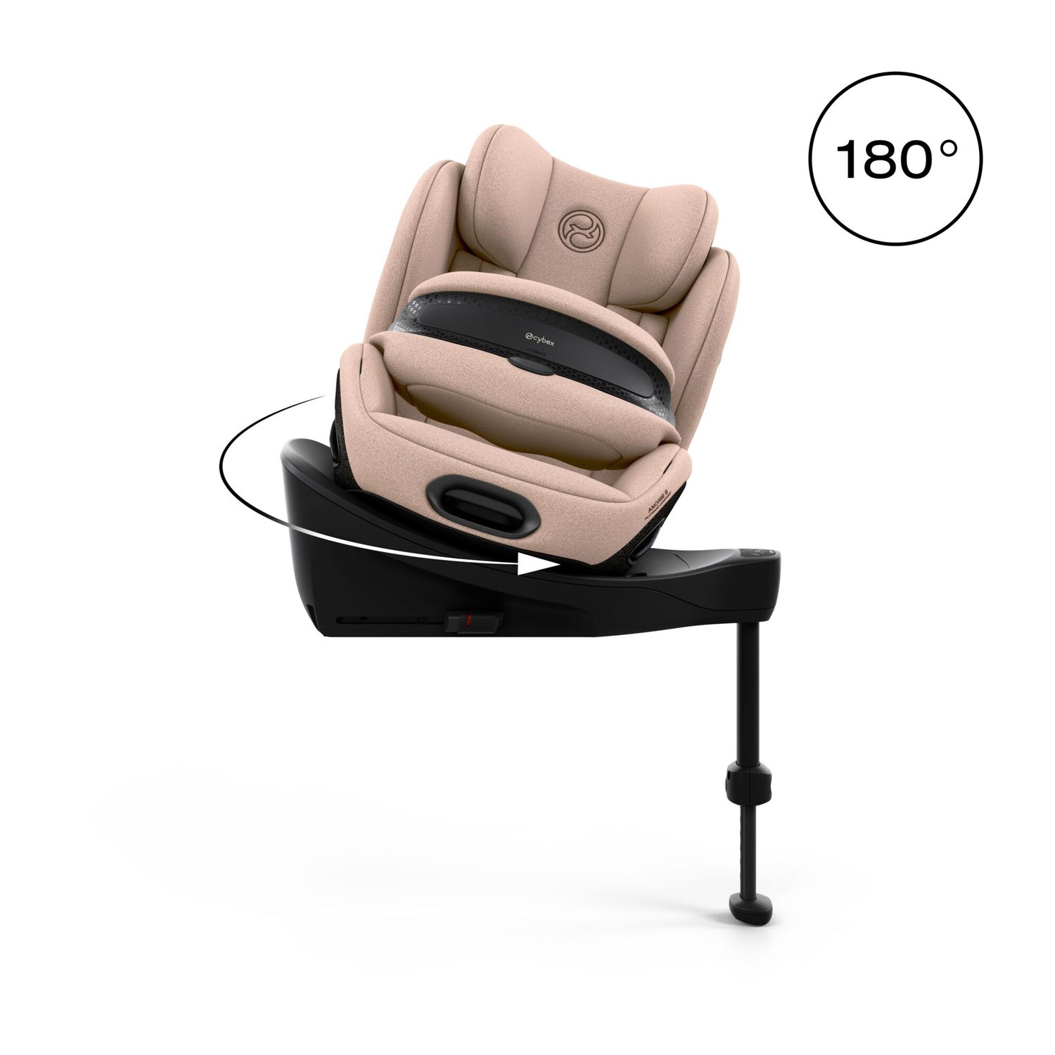 Cybex Anoris S Comfort - otáčení o 180° jednou rukou pro snadné usazování