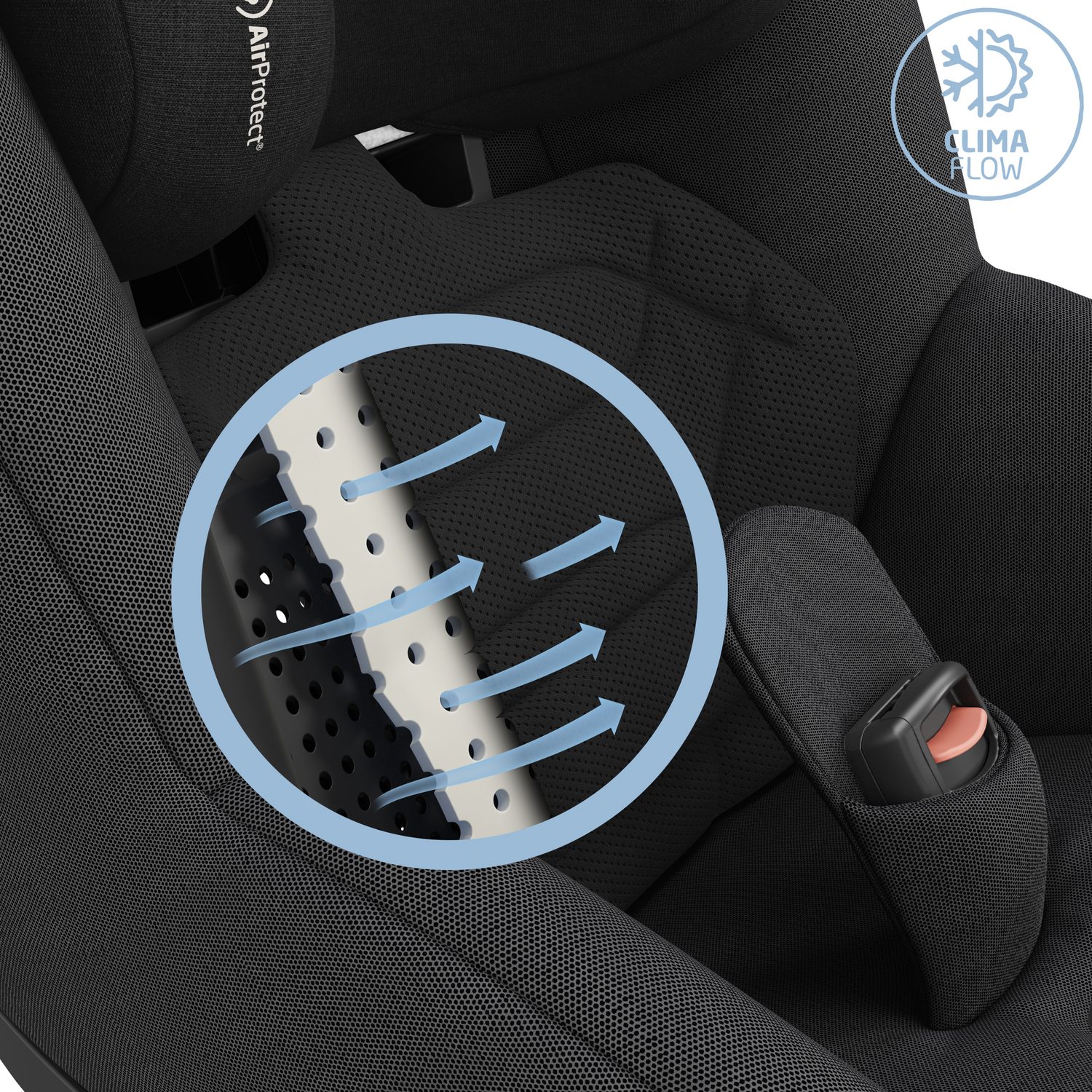 Maxi-Cosi – ventilace ClimaFlow pro teplotní komfort dítěte