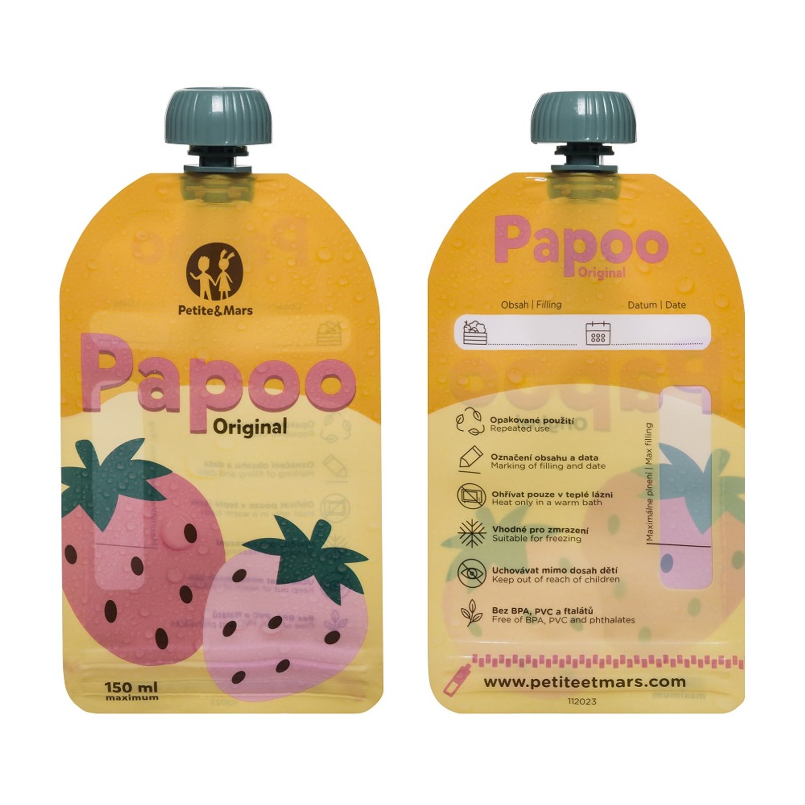 Papoo Ks Petite&Mars Kapsička na jídlo Papoo Original - 6 ks - Petite&Mars ...