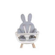 CHILDHOME SEDACÍ PODLOŽKA DO DĚTSKÉ ŽIDLIČKY RABBIT JERSEY GREY - DOPLŇKY K ŽIDLIČKÁM - KRMENÍ