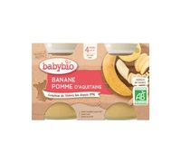 BABYBIO BANÁN JABLKO 2X130 G - OVOCE/DEZERTY - KRMENÍ