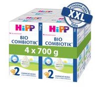 HIPP 4X POKRAČOVACÍ MLÉČNÁ KOJENECKÁ VÝŽIVA HIPP 2 BIO COMBIOTIK 700G - KOJENECKÁ MLÉKA - KRMENÍ