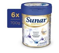 SUNAR 6X PREMIUM 3 MLÉKO BATOLECÍ 700G - KOJENECKÁ MLÉKA - KRMENÍ