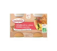 BABYBIO MIRABELKY JABLKO 2X130 G - OVOCE/DEZERTY - KRMENÍ