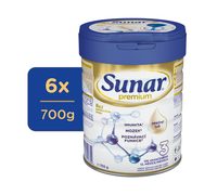 SUNAR 6X PREMIUM 3 MLÉKO BATOLECÍ 700G - KOJENECKÁ MLÉKA - KRMENÍ