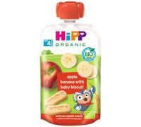 HIPP BIO HIPPIES JABLKO-BANÁN-COOKIES - KAPSIČKY - KRMENÍ