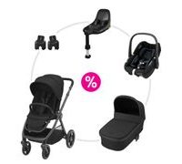 MAXI-COSI SET OXFORD + KORBA ORIA + ADAPTÉR + PEBBLE S + FAMILYFIX S - KOMBINACE S PŘÍSLUŠENSTVÍM - KOČÁRKY A PŘÍSLUŠENSTVÍ