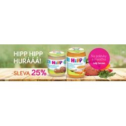 HiPP červen - polévky a 100% maso se slevou 25%