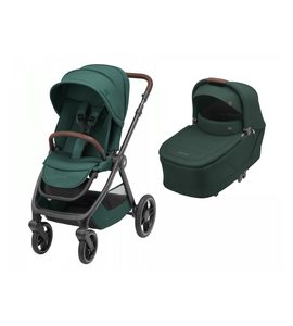 MAXI-COSI OXFORD KOČÁREK ESSENTIAL GREEN + KORBIČKA SENSE TWILLIC GREEN - DVOJKOMBINACE - KOČÁRKY A PŘÍSLUŠENSTVÍ