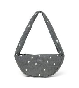 STUDIO NOOS DENIM MINI CROSS BODY BAG GREY HEARTS - ORGANIZÉRY A KOŠÍKY - KOČÁRKY A PŘÍSLUŠENSTVÍ