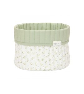 LITTLE DUTCH KOŠÍK TEXTILNÍ OBOUSTRANNÝ MALÝ BLUEBERRY LEAVES - ORGANIZÉRY NA PŘEBALOVACÍ PULT - PŘEBALOVÁNÍ