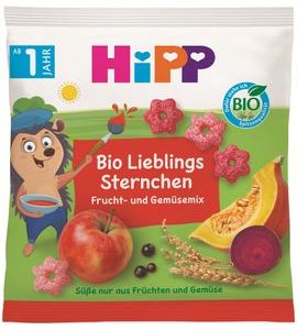HIPP BIO DĚTSKÉ OBILNÉ KŘUPKY S JABLKEM, MRKVÍ, DÝNÍ A ŘEPOU - TYČINKY/SUŠENKY - KRMENÍ