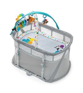 BABY EINSTEIN POSTÝLKA S OHRÁDKOU NA HRANÍ A KLAVÍREM 3V1 KICK & SNOOZE™ 0M+ - HRACÍ DEKY - PRO DĚTI