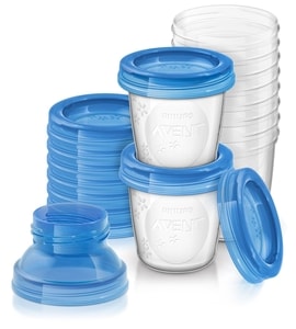 PHILIPS AVENT VIA ZÁSOBNÍKY NA MATEŘSKÉ MLÉKO 10KS - USKLADNĚNÍ MATEŘSKÉHO MLÉKA - KRMENÍ