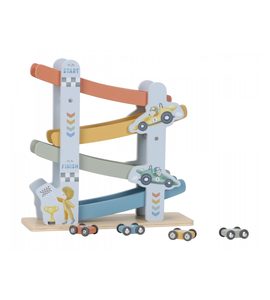 LITTLE DUTCH ZÁVODNÍ DRÁHA S AUTÍČKY DŘEVĚNÁ BLUE - LITTLE DUTCH - PRO DĚTI