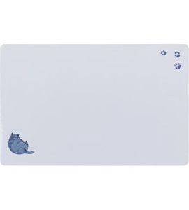 Trixie Prostírání pro kočky, Fat Cat s tlapkami, 44 x 28 cm, šedá