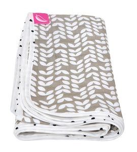 MOTHERHOOD DEKA BAVLNĚNÁ MUŠELÍNOVÁ DVOUVRSTVÁ BEIGE CLASSICS 100X120 CM - DĚTSKÉ DEKY PRO MIMINKA - SPINKÁNÍ