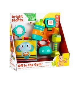BRIGHT STARTS SADA DÁRKOVÁ PRO ROZVOJ KOORDINACE I SMYSLŮ OFF TO THE GYM™, 3M+ - SENZORICKÉ HRAČKY - PRO DĚTI