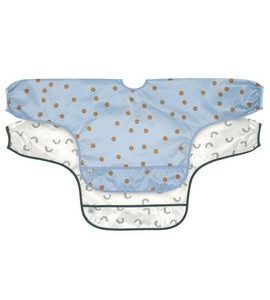 LÄSSIG LONG SLEEVE BIBS HAPPY RASCALS SMILE SKY BLUE - BRYNDÁKY - KRMENÍ