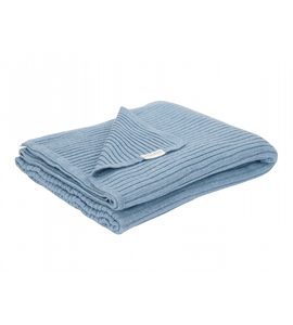 LITTLE DUTCH DEKA PLETENÁ 70X100 CM PURE DENIM BLUE - DĚTSKÉ DEKY PRO MIMINKA - SPINKÁNÍ