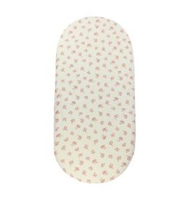 ENIE BABY MUŠELÍNOVÉ PROSTĚRADLO DO KOČÁRKU BÉŽOVÉ S VÍNOVÝMI KVĚTY - PROSTĚRADLA - SPINKÁNÍ