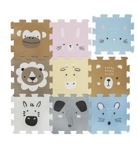 ZOPA PĚNOVÁ PODLOŽKA PUZZLE 30X30 CM 9KS - HRACÍ PODLOŽKY NA ZEM - SPINKÁNÍ