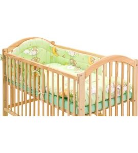 SCARLETT SOUPRAVA DO POSTÝLKY 3-DÍLNÁ MRÁČEK ZELENÁ 90X120CM - POVLEČENÍ DO POSTÝLKY - SPINKÁNÍ