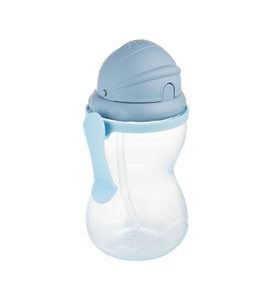 CANPOL BABIES LAHEV SPORTOVNÍ SE SLÁMKOU 370ML MODRÁ - KOJENECKÉ LAHVE - KRMENÍ