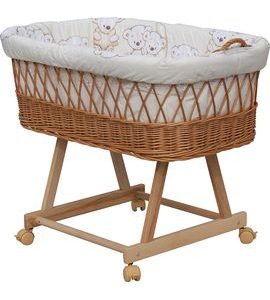 SCARLETT MOJŽÍŠŮV KOŠÍK S PODVOZKEM PRO MIMINKO TORO BÉŽOVÁ - KOŠÍKY A KOLÉBKY - SPINKÁNÍ