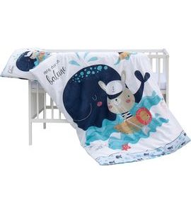 SCARLETT DĚTSKÁ POSTÝLKA S KOMPLETNÍ VÝBAVOU SCARLETT 120 X 60 CM - PANU - DŘEVĚNÉ POSTÝLKY - SPINKÁNÍ