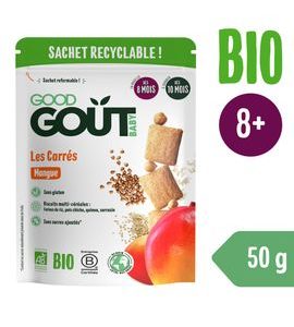 GOOD GOUT BIO MANGOVÉ POLŠTÁŘKY 50 G - TYČINKY/SUŠENKY - KRMENÍ